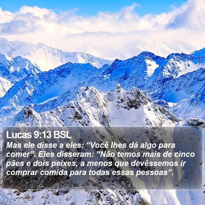 Lucas 9:13 BSL Bible Verse Image