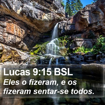 Lucas 9:15 BSL Bible Verse Image