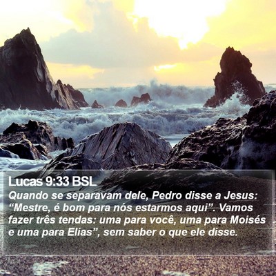 Lucas 9:33 BSL Bible Verse Image