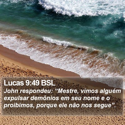 Lucas 9:49 BSL Bible Verse Image