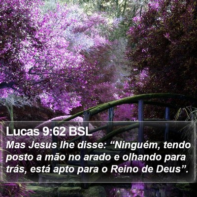 Lucas 9:62 BSL Bible Verse Image