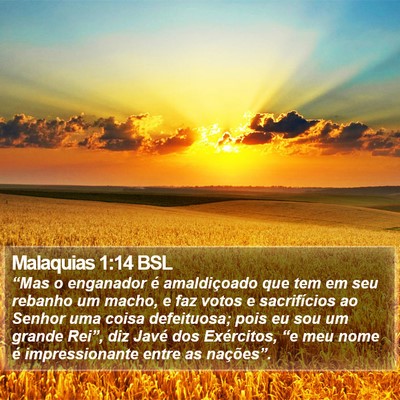 Malaquias 1:14 BSL Bible Verse Image