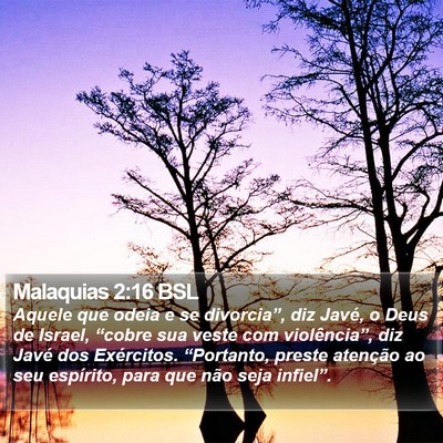 Malaquias 2:16 BSL Bible Verse Image