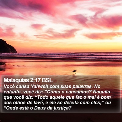 Malaquias 2:17 BSL Bible Verse Image