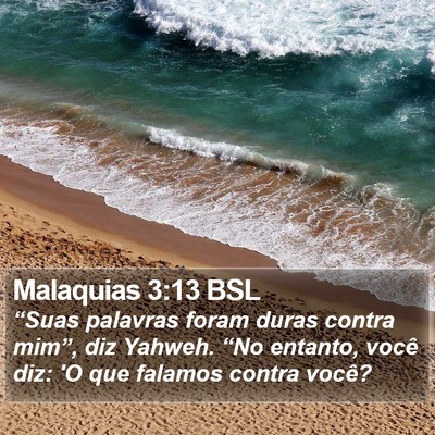 Malaquias 3:13 BSL Bible Verse Image