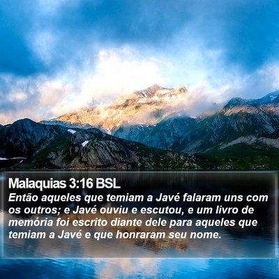 Malaquias 3:16 BSL Bible Verse Image