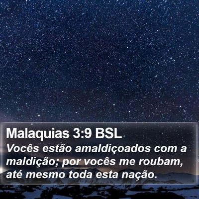 Malaquias 3:9 BSL Bible Verse Image