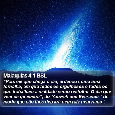 Malaquias 4:1 BSL Bible Verse Image
