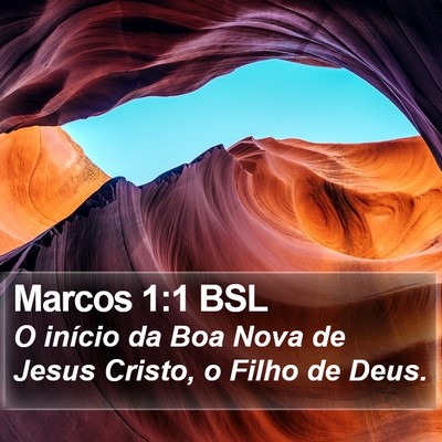 Marcos 1:1 BSL Bible Verse Image