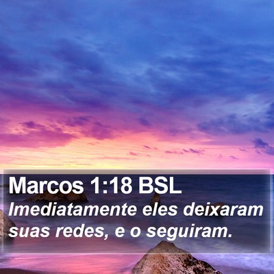 Marcos 1:18 BSL Bible Verse Image