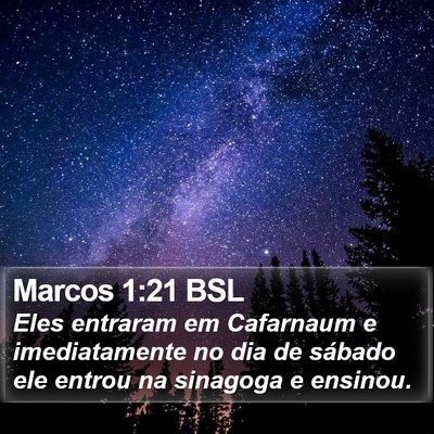 Marcos 1:21 BSL Bible Verse Image