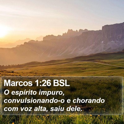 Marcos 1:26 BSL Bible Verse Image