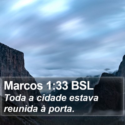 Marcos 1:33 BSL Bible Verse Image