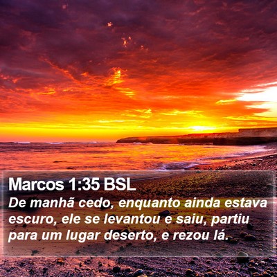 Marcos 1:35 BSL Bible Verse Image