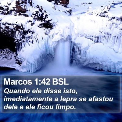 Marcos 1:42 BSL Bible Verse Image