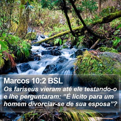 Marcos 10:2 BSL Bible Verse Image