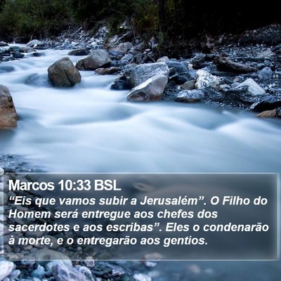Marcos 10:33 BSL Bible Verse Image