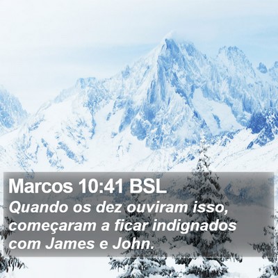Marcos 10:41 BSL Bible Verse Image