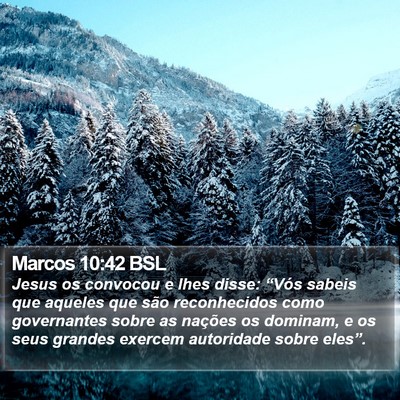 Marcos 10:42 BSL Bible Verse Image