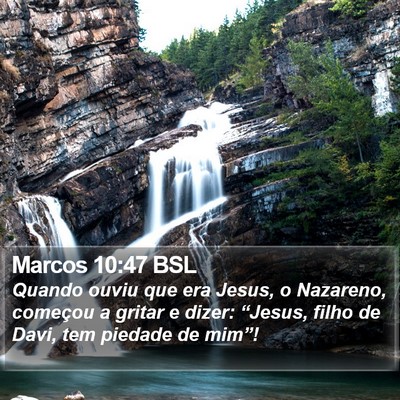 Marcos 10:47 BSL Bible Verse Image