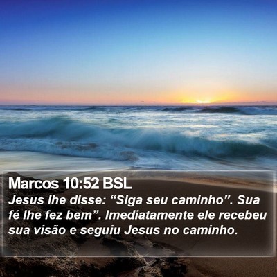 Marcos 10:52 BSL Bible Verse Image