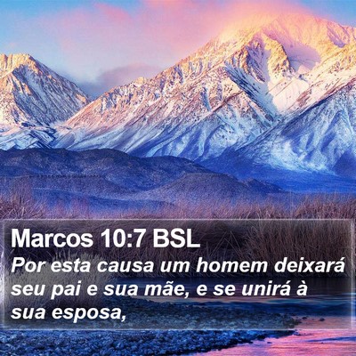 Marcos 10:7 BSL Bible Verse Image