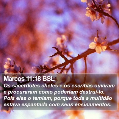 Marcos 11:18 BSL Bible Verse Image