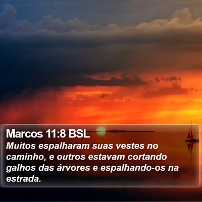 Marcos 11:8 BSL Bible Verse Image
