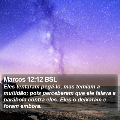 Marcos 12:12 BSL Bible Verse Image