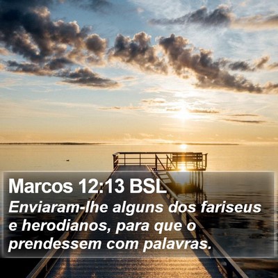 Marcos 12:13 BSL Bible Verse Image