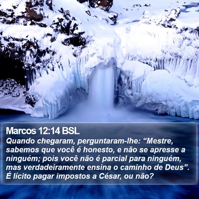 Marcos 12:14 BSL Bible Verse Image