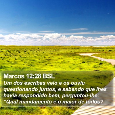 Marcos 12:28 BSL Bible Verse Image