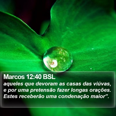 Marcos 12:40 BSL Bible Verse Image