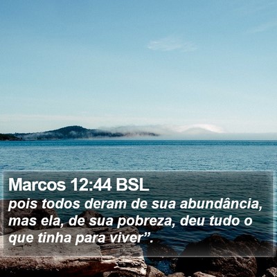 Marcos 12:44 BSL Bible Verse Image