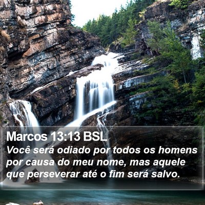 Marcos 13:13 BSL Bible Verse Image
