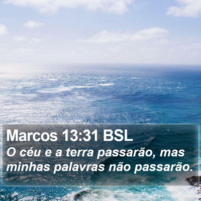 Marcos 13:31 BSL Bible Verse Image