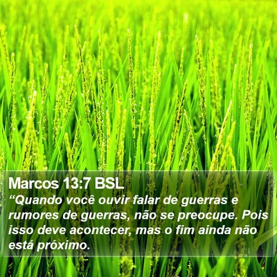 Marcos 13:7 BSL Bible Verse Image