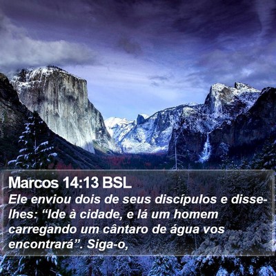 Marcos 14:13 BSL Bible Verse Image