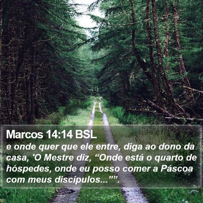 Marcos 14:14 BSL Bible Verse Image