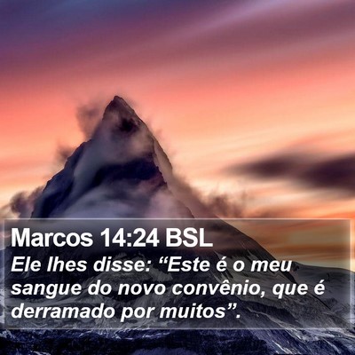 Marcos 14:24 BSL Bible Verse Image