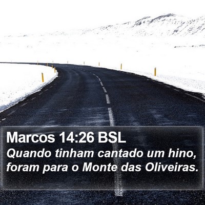 Marcos 14:26 BSL Bible Verse Image