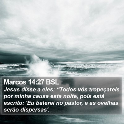 Marcos 14:27 BSL Bible Verse Image
