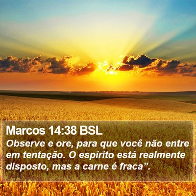 Marcos 14:38 BSL Bible Verse Image