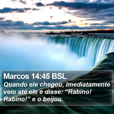 Marcos 14:45 BSL Bible Verse Image