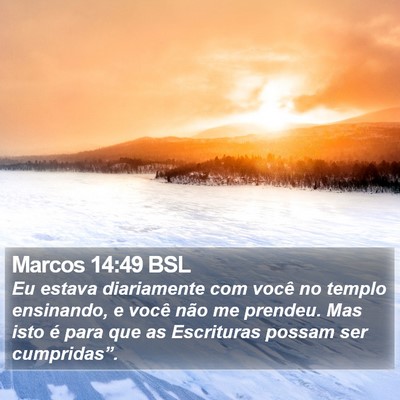 Marcos 14:49 BSL Bible Verse Image