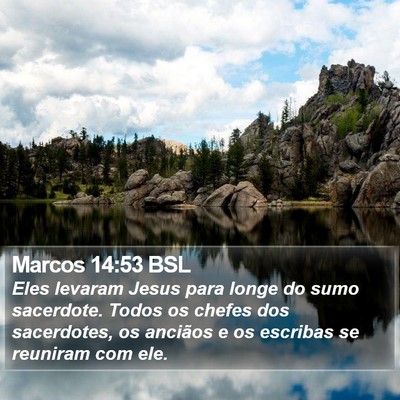 Marcos 14:53 BSL Bible Verse Image
