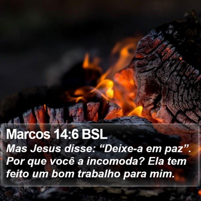 Marcos 14:6 BSL Bible Verse Image