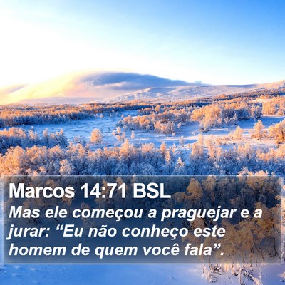 Marcos 14:71 BSL Bible Verse Image