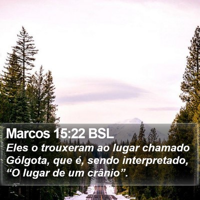 Marcos 15:22 BSL Bible Verse Image