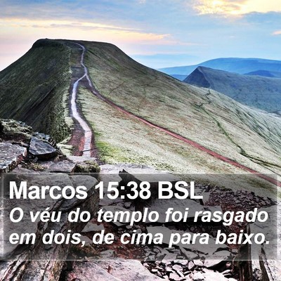 Marcos 15:38 BSL Bible Verse Image